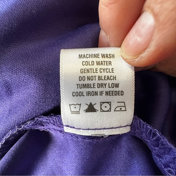 MSK Floral Sleeveless Maxi Dress - Purple and Pink with Elastic Waist and Lining - Picture 10 of 11